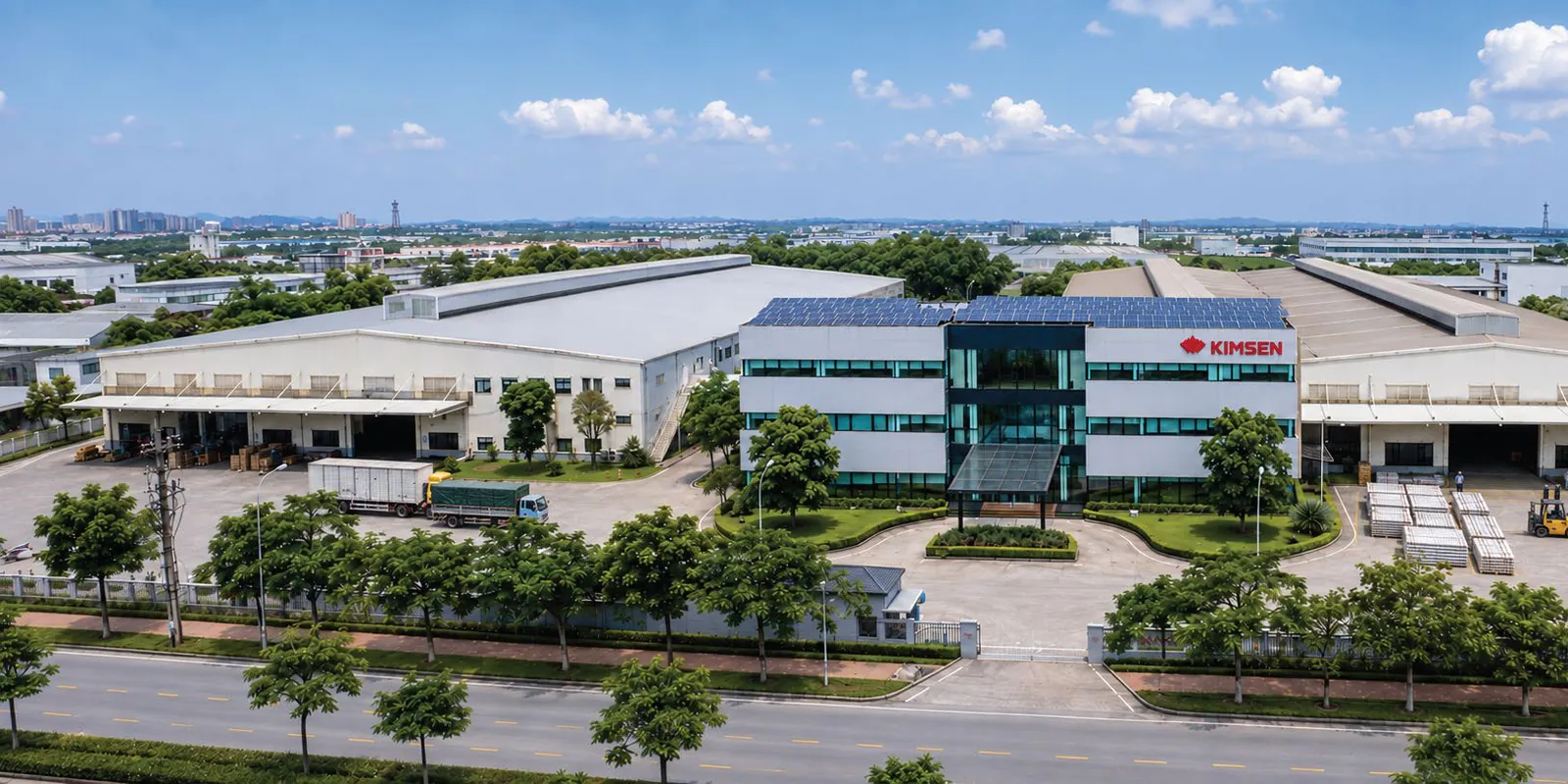 Nhà máy TEMI tại KCN Yên Phong, Bắc Ninh nhìn từ trên cao